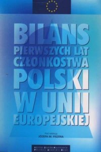 Bilans pierwszych lat członkostwa - okładka książki