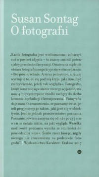 O fotografii - okładka książki