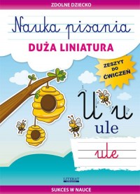 Nauka pisania Duża liniatura. Zeszyt - okładka podręcznika