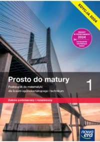 Prosto do matury 1 Podręcznik Zakres - okładka podręcznika