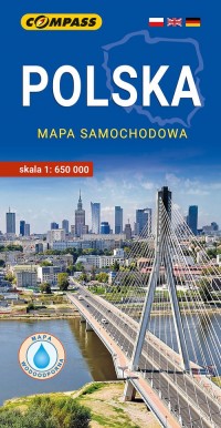 Mapa - Polska mapa samochodowa - okładka książki